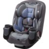 Grow and Go All-in-One Slim Convertible Car Seat, Rear Facing, 5-40 lbs, Forward Facing (30–65 lbs), High Back Booster Seat 40-100 pounds, Aqua Pop