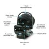 Graco SnugRide SnugFit 35 LX Infant Car Seat | Baby Car Seat with Anti Rebound Bar, Finn