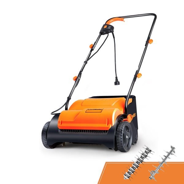 LawnMaster GV1212B Scarifier and Dethatcher 13-Inch 12AMP