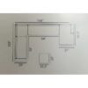 166′′ Wide Microfiber/Microsuede Left Hand Facing Modular Corner Sectional with Ottoman