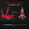 Big Red ATZ729912R 3-Ton Floor Jack with Dual Piston Speedy Lift