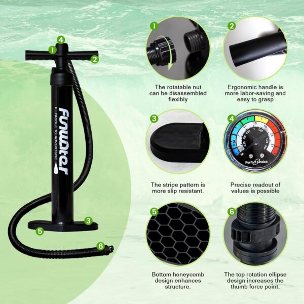 5596841d381843a981d06d03915e6684 FunWater Inflatable Ultra-Light Stand Up Paddle Board for All Skill Levels with Premium SUP Paddleboard Accessories,Non-Slip Comfort Deck for Youth & Adults