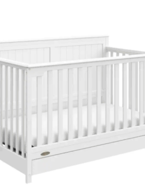 Graco Hadley 4-in-1 Convertible Crib with Drawer-White