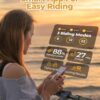 Electric Scooter – 8.5′′ Solid Tires, 350W Motor, Up to 19 MPH and 21-23 Miles Long-Range Portable Foldable Commuting Scooter for Adults with Double Braking System and App