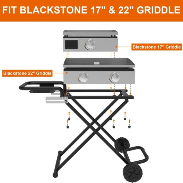 56834bf1ff954e7b9422c2407bad4612 22′′/17′′ Grill – Heavy-Duty Foldable Cart