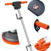 Commercial Floor Scrubber Machine with Brushes and Pads, Heavy Duty Floor Buffer Polisher and Cleaner- Deep Cleaning Tile and Grout, Hardwood Floors and Carpets without Getting on Hands and Knees