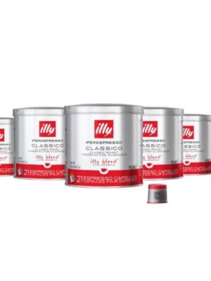 illy Coffee iperEspresso Capsules Single-Serve Coffee Capsules Pods, 21 Count, 6 Pack