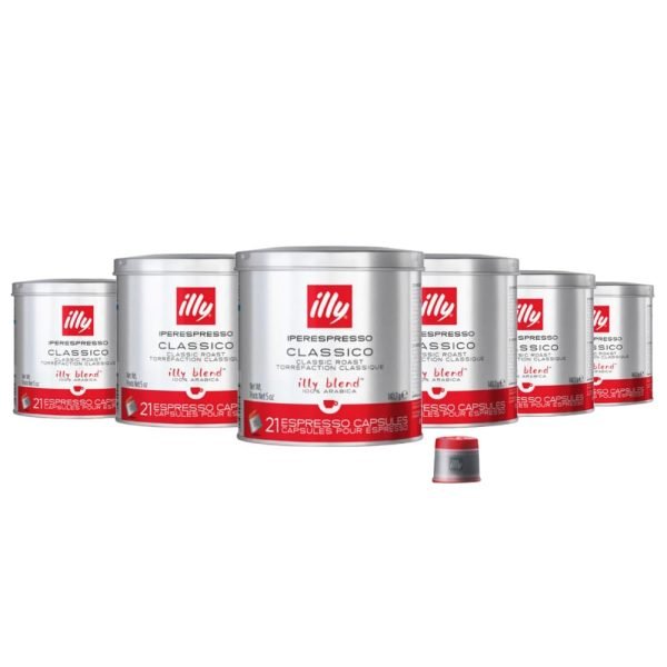 5754ac986d1c4d08a34f17e7002c2b23 illy Coffee iperEspresso Capsules Single-Serve Coffee Capsules Pods, 21 Count, 6 Pack