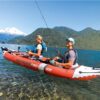 1-Person Inflatable Kayak with Paddles, Pump & Fishing Rod Holders
