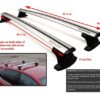 BRIGHTLINES Heavy Duty Anti-Theft Premium Aluminum Roof Bars Roof Rack Crossbars Compatible with 2018-2019 Chevy Equinox Without Roof Rails