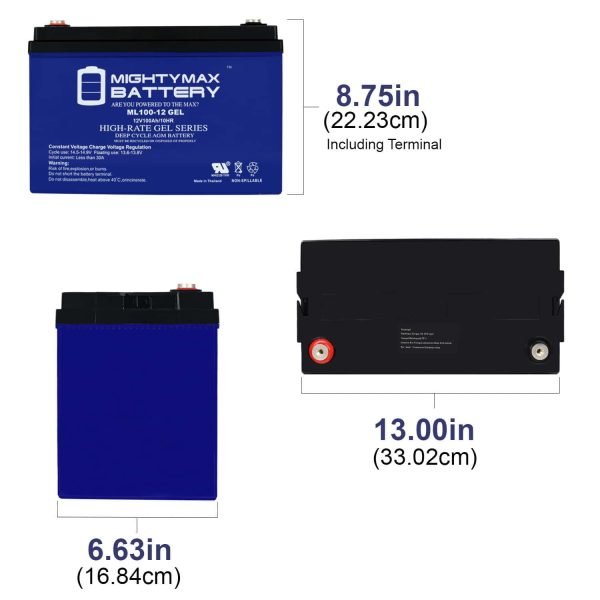 57e8f1f394444c459daa18193399d32e 12V 100AH GEL Battery Replaces Solar Wind Deep Cycle VRLA 12V 24V 48V