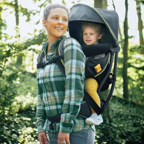 Chicco SmartSupport Aluminum Frame Backpack Carrier, Lightweight Baby Backpack Carrier | Solar/Grey New Model
