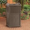 582c2fd472844f72b6283870ec4ef4f6 77 Quart Resin Beverage Cart, Java & Suncast 33 Gallon Resin Trash Can