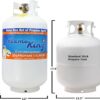 Pound Steel Propane Tank Cylinder with OPD Valve and Built-in Gauge, 20 lb Vertical-Flame King