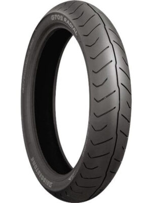 130/70R-18 (63H) Bridgestone G709 Exedra Touring Front Motorcycle Tire.