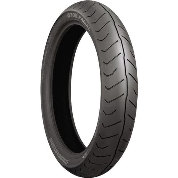 58a182764e6647d6b22621c2328fce74 130/70R-18 (63H) Bridgestone G709 Exedra Touring Front Motorcycle Tire.