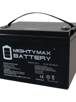 MIGHTY MAX BATTERY ML125-121 12-Volt 125 Ah Rechargeable Sealed Lead Acid (SLA) Battery