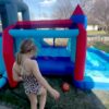 Inflatable Water Slides for Kids 8-in-1 Bounce House Water Park with 450W Blower Climbing Wall, Splash Pool, 2 Water Cannons, Basketball Hoop, Water Slide, Crocodile Sprinkler for Gift Backyard Party