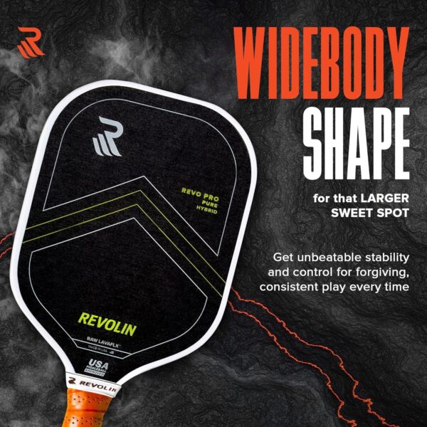 PRO Pickleball Paddles l Pure or Reach l Made with Volcanic Rock l Spin + Power+ Control l USA Tournament Approved l Premium Pickleball Paddle Made in USA l LavaFLXTM Face l 16mm Honeycomb Core