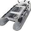 Inflatable Boat | Yacht Dinghy Tender Raft | Multi Person Fishing Boat | Aluminum Floor Oars | Fishing Rod Holders | Heavy-Duty PVC | 2024 Model |