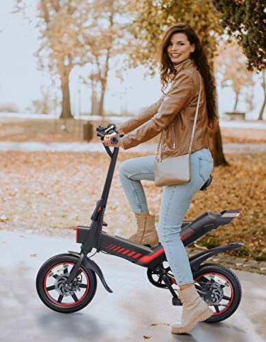 14′′ Folding Electric Bike for Adults & Teens with Built-in Li-ion Battery