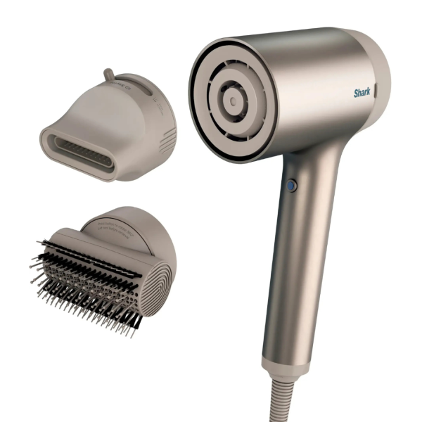 59cd558eff7b4200b9d96542bcf07a4d Shark HyperAir Hair Blow Dryer with IQ 2-in-1 Concentrator Styling Brush Attachments Stone