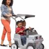 Step2 Side-by-Side Push Around SUV, Kids Push Car, 2 Seats, Stroller Substitute, Includes Seat Belts & Horns, Made of Durable Plastic, Max Weight 100 lbs., For Toddlers 1.5-5 Years Old, Blue