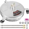 Stainless Steel Housing 1 4 Quick Connector, Power Washer Attachment with 2 Extension Wand, 2 Replacement Nozzles