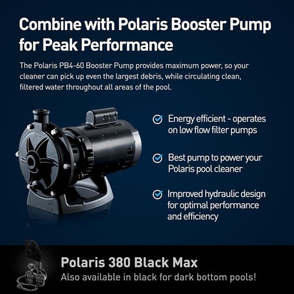 59ea374389dd4a5e8ba7d0d92094f32c Vac-Sweep 380 Pressure Inground Pool Cleaner, Triple Jet Powered, 31ft of Hose with a Single Chamber Debris Bag