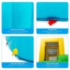 Inflatable Water Park Bounce House w/Climbing Wall Two Slides and Splash Pool
