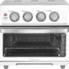 Air Fryer + Convection Toaster Oven, 8-1 Oven with Bake, Grill, Broil & Warm Options, Stainless Steel, TOA-70