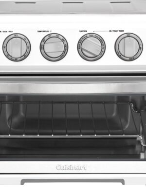 Air Fryer + Convection Toaster Oven, 8-1 Oven with Bake, Grill, Broil & Warm Options, Stainless Steel, TOA-70