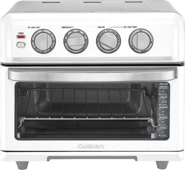 Air Fryer + Convection Toaster Oven, 8-1 Oven with Bake, Grill, Broil & Warm Options, Stainless Steel, TOA-70