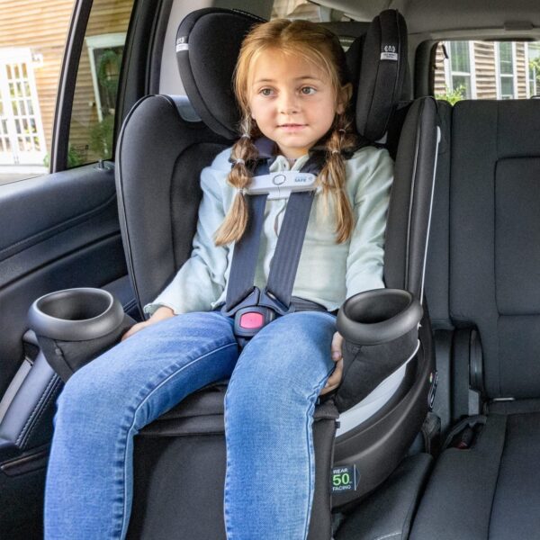 Revolve360 Extend Convertible Car Seat with 360 Degree Rotation, Extended Rear-Facing, Forward-Facing, Booster Mode, and Secure Latch Install, Revere Gray