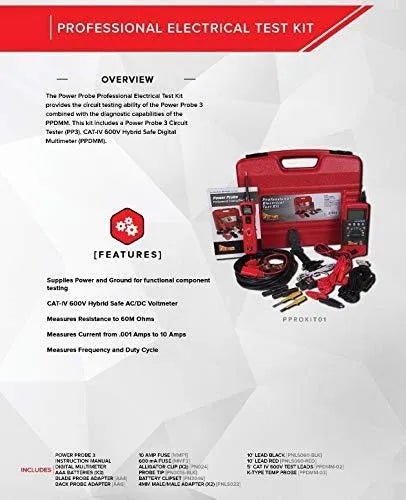 5a71b888be4e43cbbf244909583814f4 Professional Testing Electrical Kit