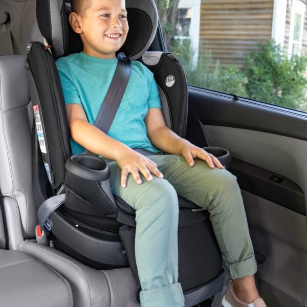 Revolve360 Extend Convertible Car Seat with 360 Degree Rotation, Extended Rear-Facing, Forward-Facing, Booster Mode, and Secure Latch Install, Revere Gray