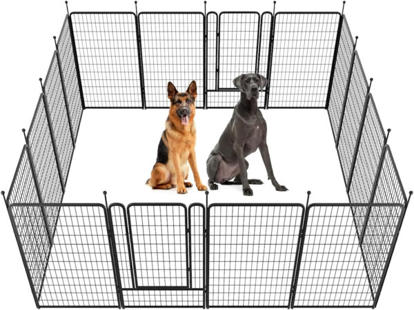 FXW Rollick Dog Playpen for Yard, RV Camping, 32 inch 8 Panels for Small and Medium Dogs│Patented