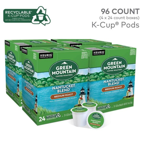 5ad6b05f92904d9ea1e7968d4008aea2 Green Mountain Coffee Roasters Nantucket Blend, Single-Serve K-Cup Pods, Medium Roast Coffee, 96 Count