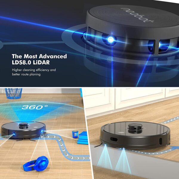 5b19ee1182e44894bb2a16e1990d3da0 N2 Robot Vacuum with Self-Emptying