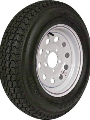LOADSTAR 3S470 ST205/75D-14 K550 BIAS 1760 lb. Load Capacity White with Stripe 14 in. Bias Tire and Wheel Assembly