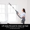Rotator Pet Pro Lift-Away ADV Upright Vacuum with HEPA Filter, DuoClean PowerFins HairPro and Odor Neutralizer Technology, Pet Hair Pickup, For Carpets & Hardfloors, Dark Grey, LA555