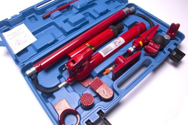 5b53d0785c1f4550bedf454a1eeb1c00 10 Ton Porta Power Hydraulic Jack Repair Kit Auto Shop Air Pump Lift Ram Body Frame Tool Heavy Set