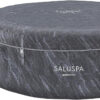 Bestway SaluSpa Fiji AirJet Large Round 2 to 4 Person Inflatable Hot Tub Portable Outdoor Spa with 120 AirJets and EnergySense Cover, Grey