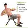 Fitness System with 6 Pack Back Roller Provides an Abdominal and Total Body Workout with Aerobics to Burn Calories and Work Muscles Simultaneously.