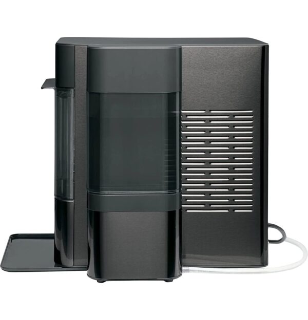 Countertop Nugget Ice Maker | Ice Machine with WiFi Connectivity | Smart Home Kitchen Essentials | Black Stainless