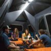 CORE Instant Cabin Tents with LED Lights | 6 Person / 9 Person / 12 Person Family Multi Room Lighted Pop Up Tents for Camping | Included Storage Pockets for Camping Accessories