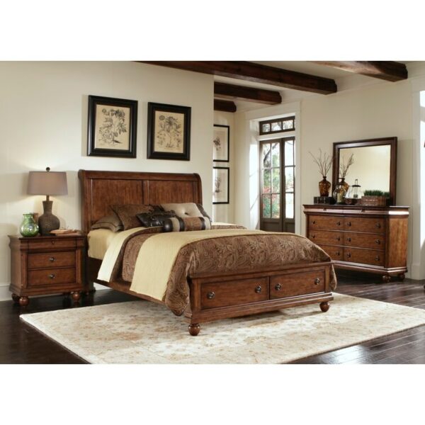 8 Drawer 64” W Double Dresser With Mirror