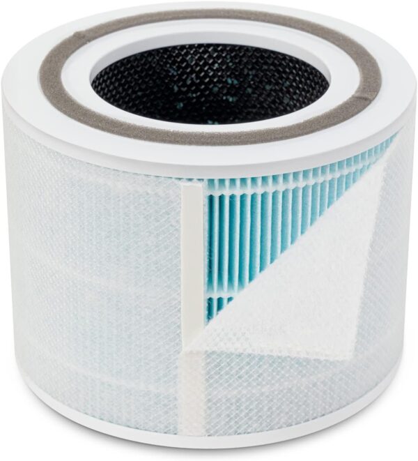 Air Purifier for Home Allergies Pets Hair in Bedroom & Standing Fan for Bedroom, 82ft CirculAir 120° Oscillating Fan