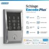 Encode Plus Smart Wi-Fi Lock for Front Door, Keyless Entry Deadbolt, Unlock with Apple Watch, Built-in WiFi and App Control, Easy Install, Alexa & Apple HomeKit Compatible, Matte Black