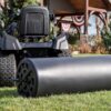 Agri-Fab 45-0604 18′′ x 48′′ Tow Behind Poly Lawn Roller 550 lbs Weight with Water, Poly Drum and Steel Frame, with Plug. Designed for Lawn and Garden Tractors